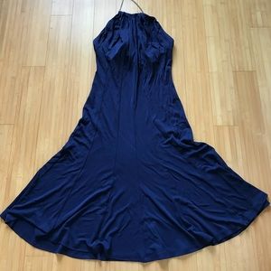 Fit and flare halter dress